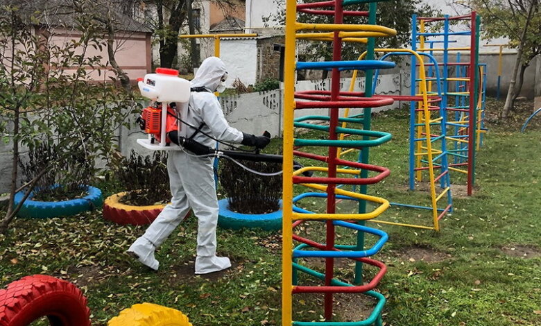 Рятувальники в Корабельному районі продезинфікували об’єкти із масовим перебуванням людей | Корабелов.ИНФО image 1