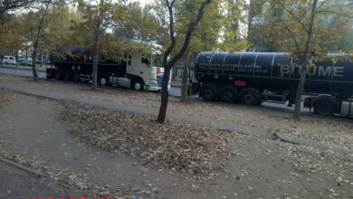 фуры на пр. Корабелов (ноябрь 2020)