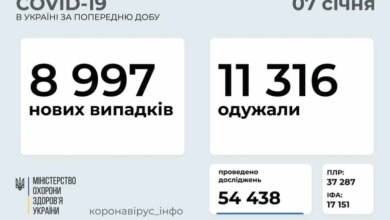 В Украине за сутки обнаружили почти 9000 случаев COVID-19. Выздоровели - более 11 000 | Корабелов.ИНФО