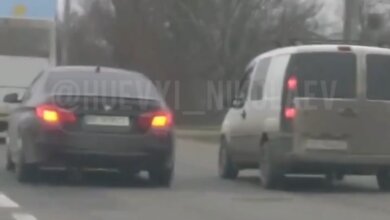 Как ездят в Николаеве: водитель БМВ на "перегоне" пытался остановить поток автомобилей (видео) | Корабелов.ИНФО