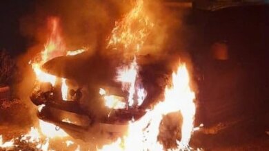 В Николаеве сгорел автомобиль Mitsubishi Pajero | Корабелов.ИНФО