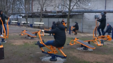 В школе Корабельного района на грант НГЗ установили спортивные тренажеры (Видео) | Корабелов.ИНФО