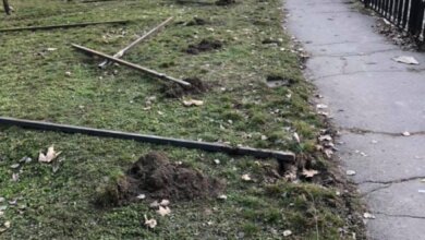 В Николаеве активисты выломали столбы в сквере, где собрались строить супермаркет. ВИДЕО | Корабелов.ИНФО