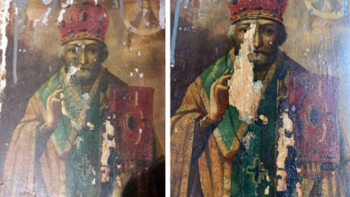 В Очакове около мусорных баков нашли икону 18 века: под верхним слоем оказалось еще одно изображение | Корабелов.ИНФО image 3