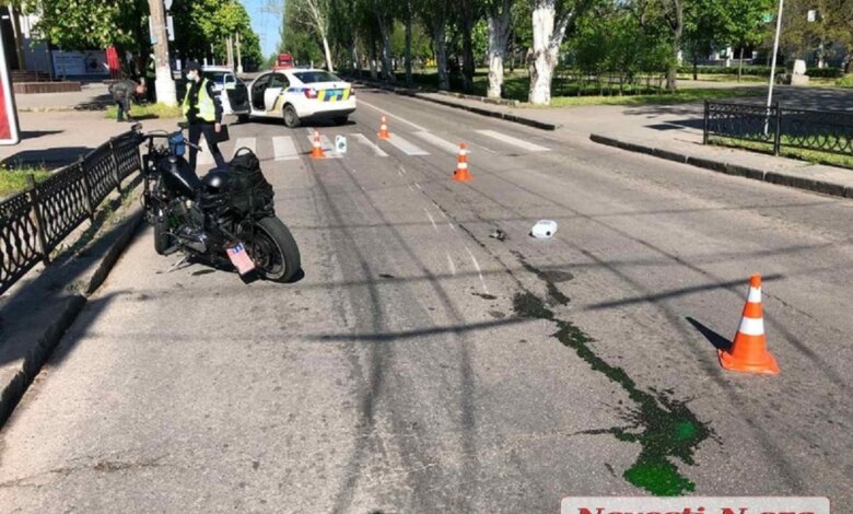 В Николаеве мотоциклист сбил пожилую женщину на переходе | Корабелов.ИНФО