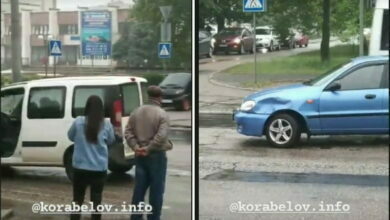 ДТП на пр. Богоявленском (напротив гостиницы "Металлург")