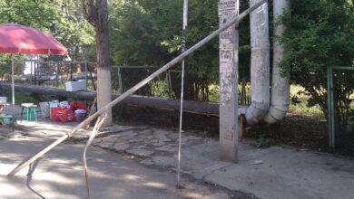 шлагбаум возле 48 школы