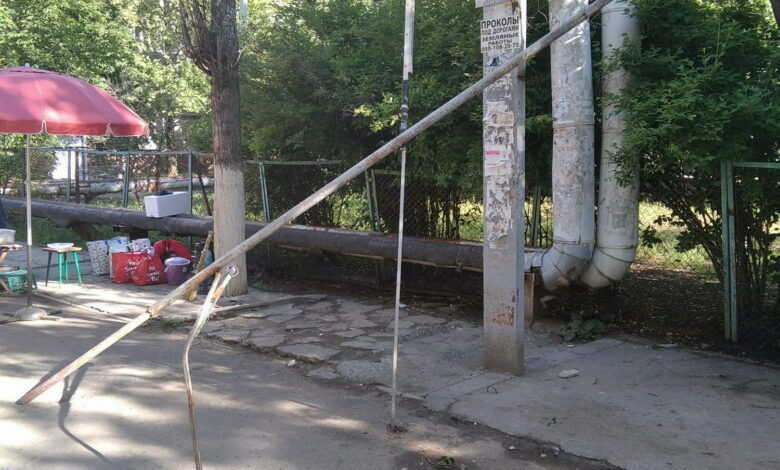 шлагбаум возле 48 школы