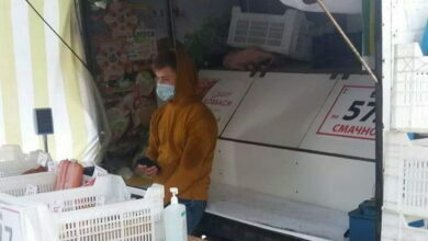 стихийная торговля в Николаеве