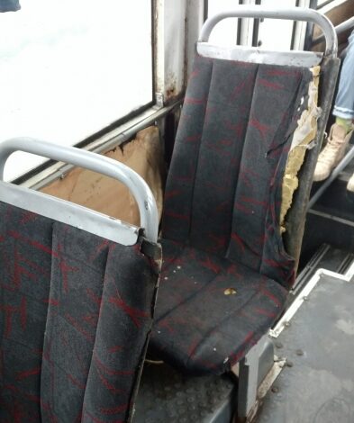 сиденья в маршрутке №91