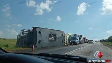 кран на дороге