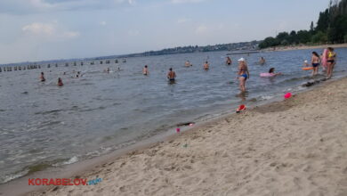 пляж "Чайка" в Корабельном районе Николаева