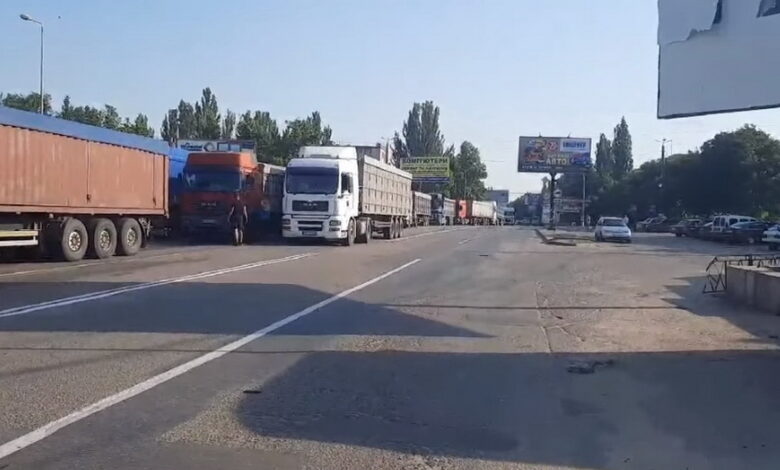 фуры в Корабельном 11.07.2021