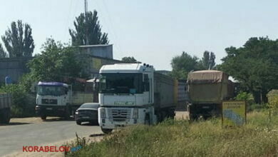 фуры на объездной дороге в Корабельном районе г. Николаева 27.07.2021