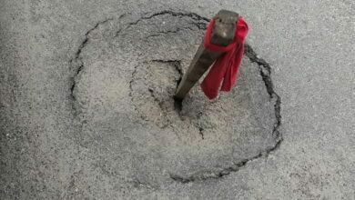 проседание асфальта