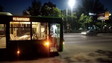 ДТП с зеленым автобусом