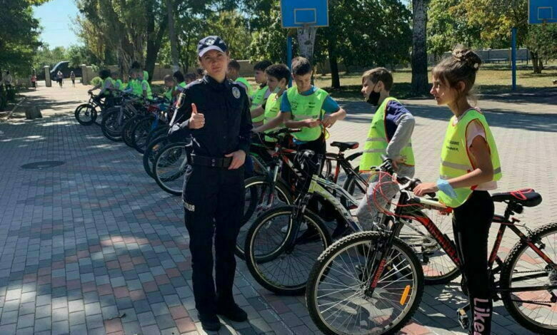 велопробег в Николаевской школе №44