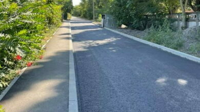 отремонтированная дорога в Кульбакино