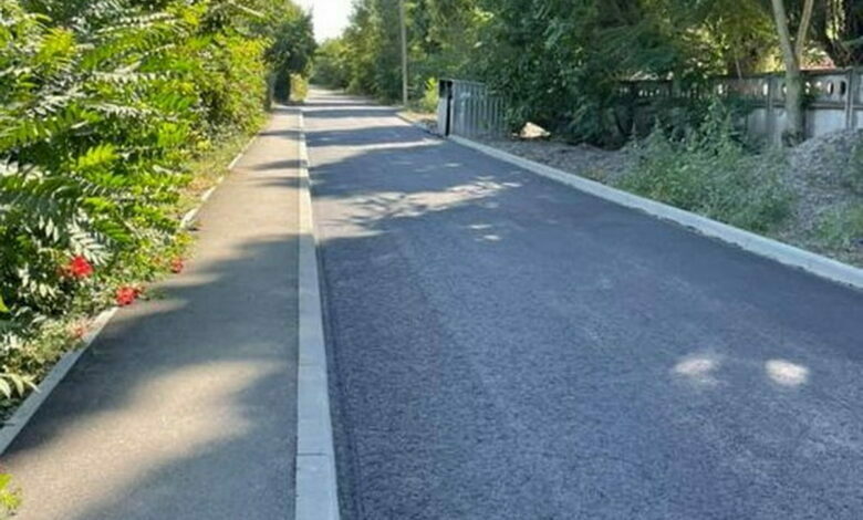 отремонтированная дорога в Кульбакино