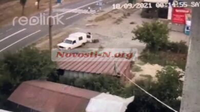 скрин с видео ДТП