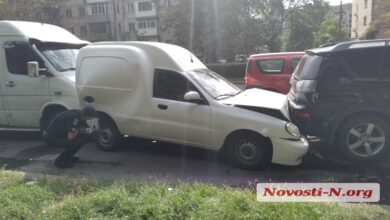 ДТП 02.09.2021 на пр. Богоявленском в Николаеве