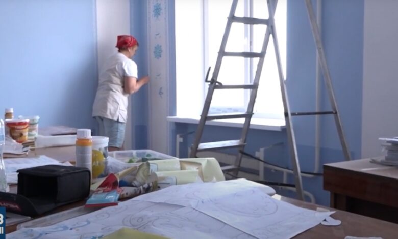 роспись стен в кабинете ОГА