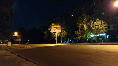 Остановка "Универсам" в Корабельном районе Николаева