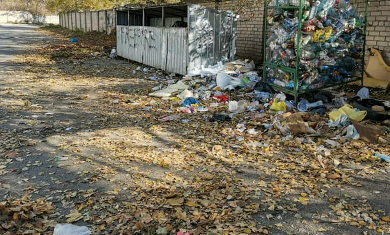 Мусор на Знаменской 16 (Кульбакино)