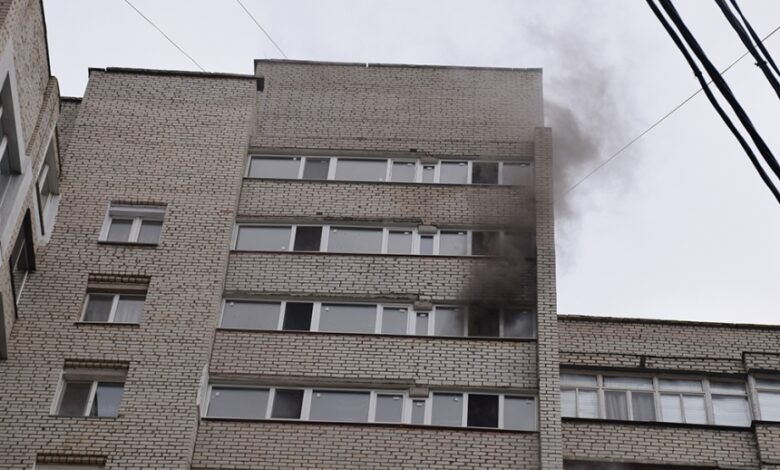 пожар в многоэтажке