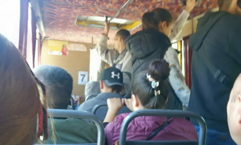 пассажиры николаевской маршрутки без масок (02.10.2021)