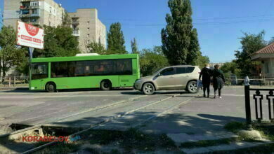Корабельный район Николаева, зеленый автобус маршрута 91