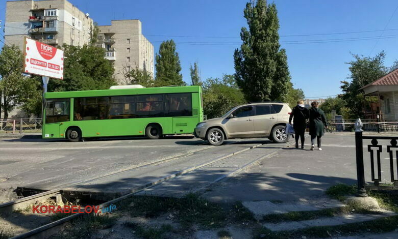 Корабельный район Николаева, зеленый автобус маршрута 91