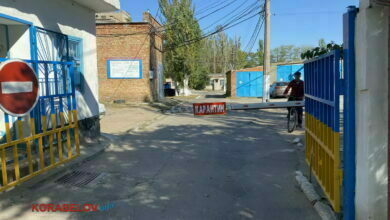 Вход на территорию Николаевской горбольницы №5