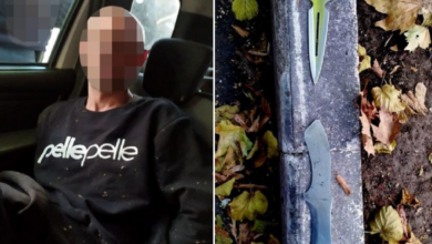 задержанный с ножами