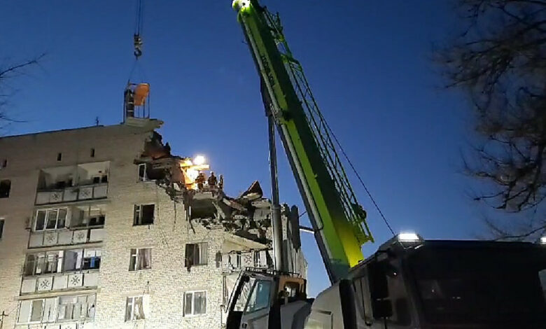 последствия взрыва в жилом доме (Новая Одесса)