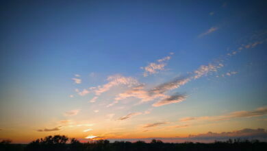 небо, облака