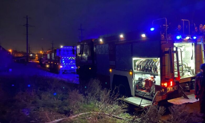 тушение пожара