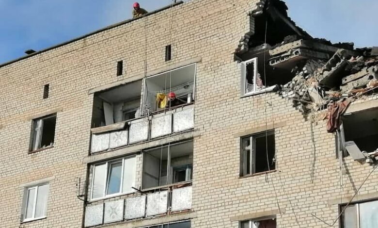 последствия взрыва в жилом доме (Новая Одесса)