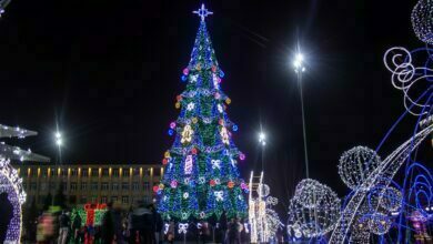 Новый год на площади Соборной в Николаеве
