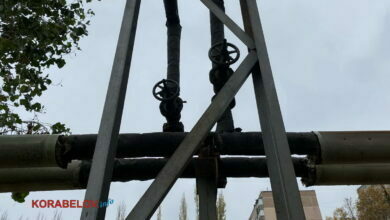 трасса отопления в Корабельном районе г. Николаева