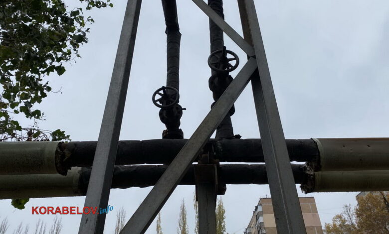 трасса отопления в Корабельном районе г. Николаева