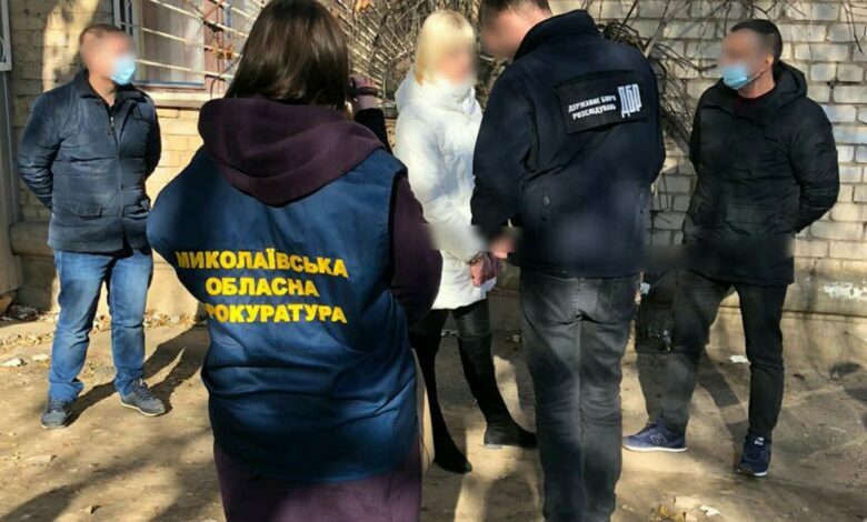 задержание взяточницы