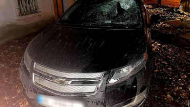 Автомобиль участника ДТП 08.12.2021 на ул. Пограничной в Николаеве