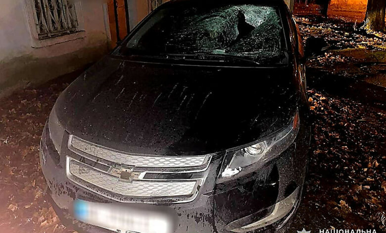 Автомобиль участника ДТП 08.12.2021 на ул. Пограничной в Николаеве