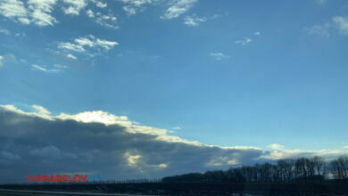 Небо, облака, закат