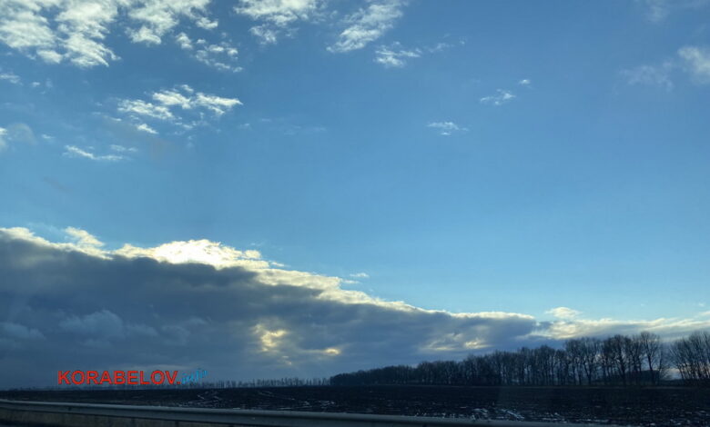 Небо, облака, закат
