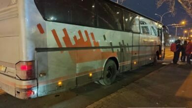 автобус со сторонниками Порошенко