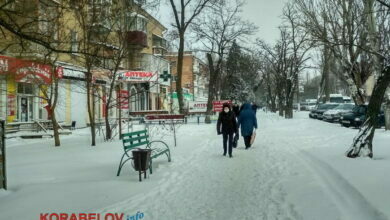 Николаев, аптека, зима
