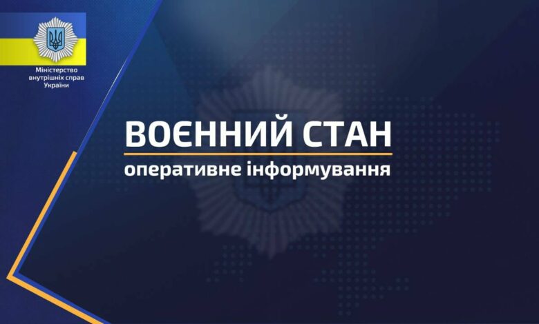 воєнний стан: інформування МВС України