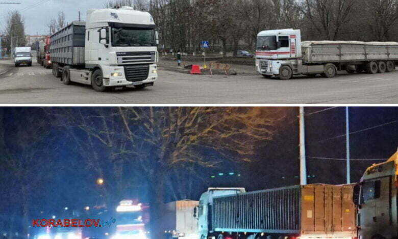 фуры на ул. Самойловича и пр. Богоявленском